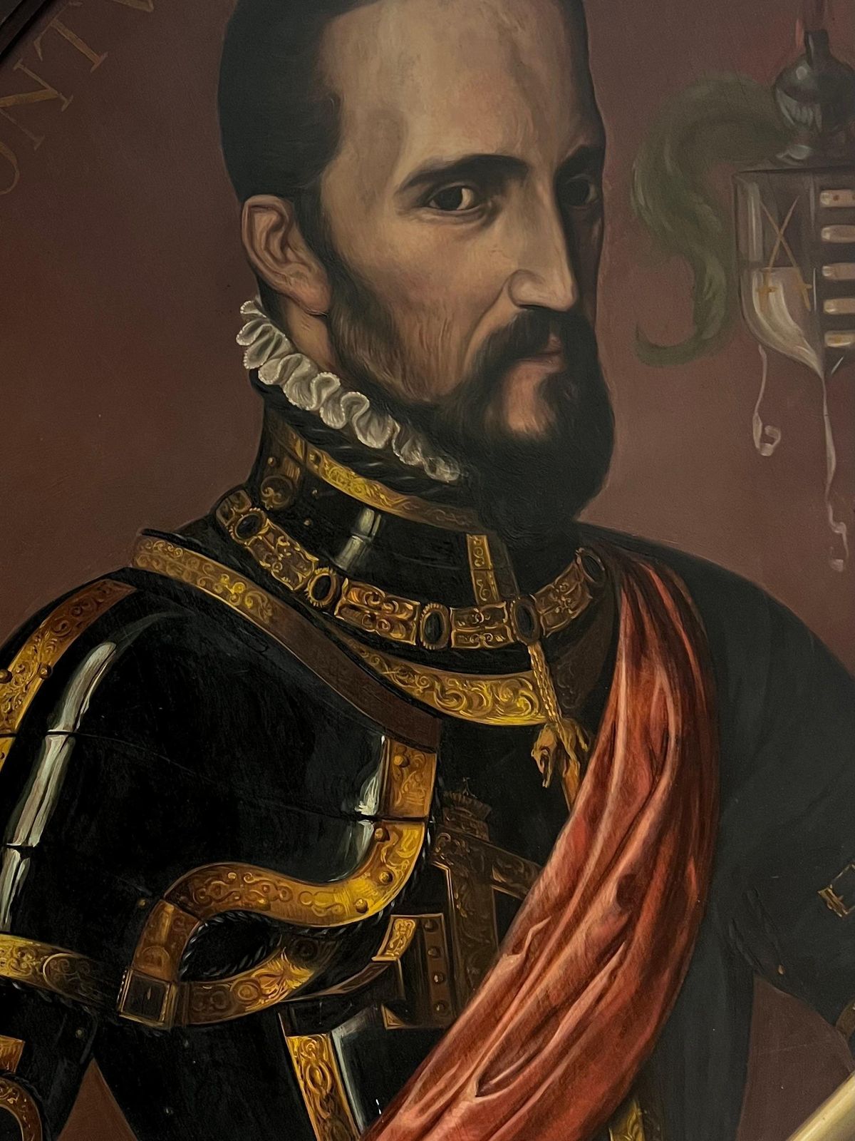 Spanish Antiquehuge Antique Oil Painting Portrait Fernando álvarez De Toledo 3rd Duke Of Alba photo Art