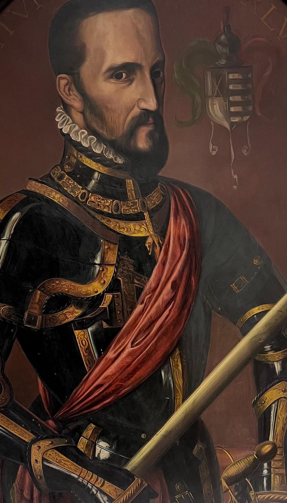 Spanish Antiquehuge Antique Oil Painting Portrait Fernando álvarez De Toledo 3rd Duke Of Alba photo 3460.0
