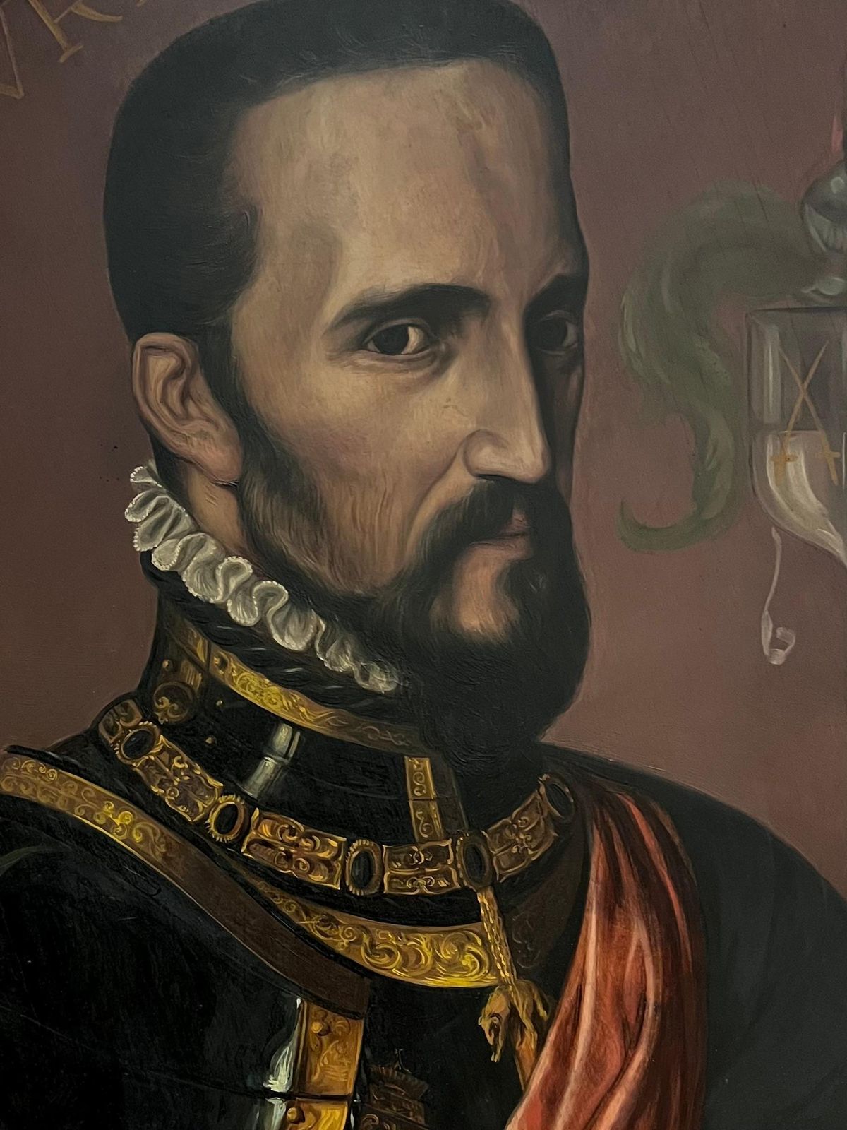 Spanish Antiquehuge Antique Oil Painting Portrait Fernando álvarez De Toledo 3rd Duke Of Alba photo buy