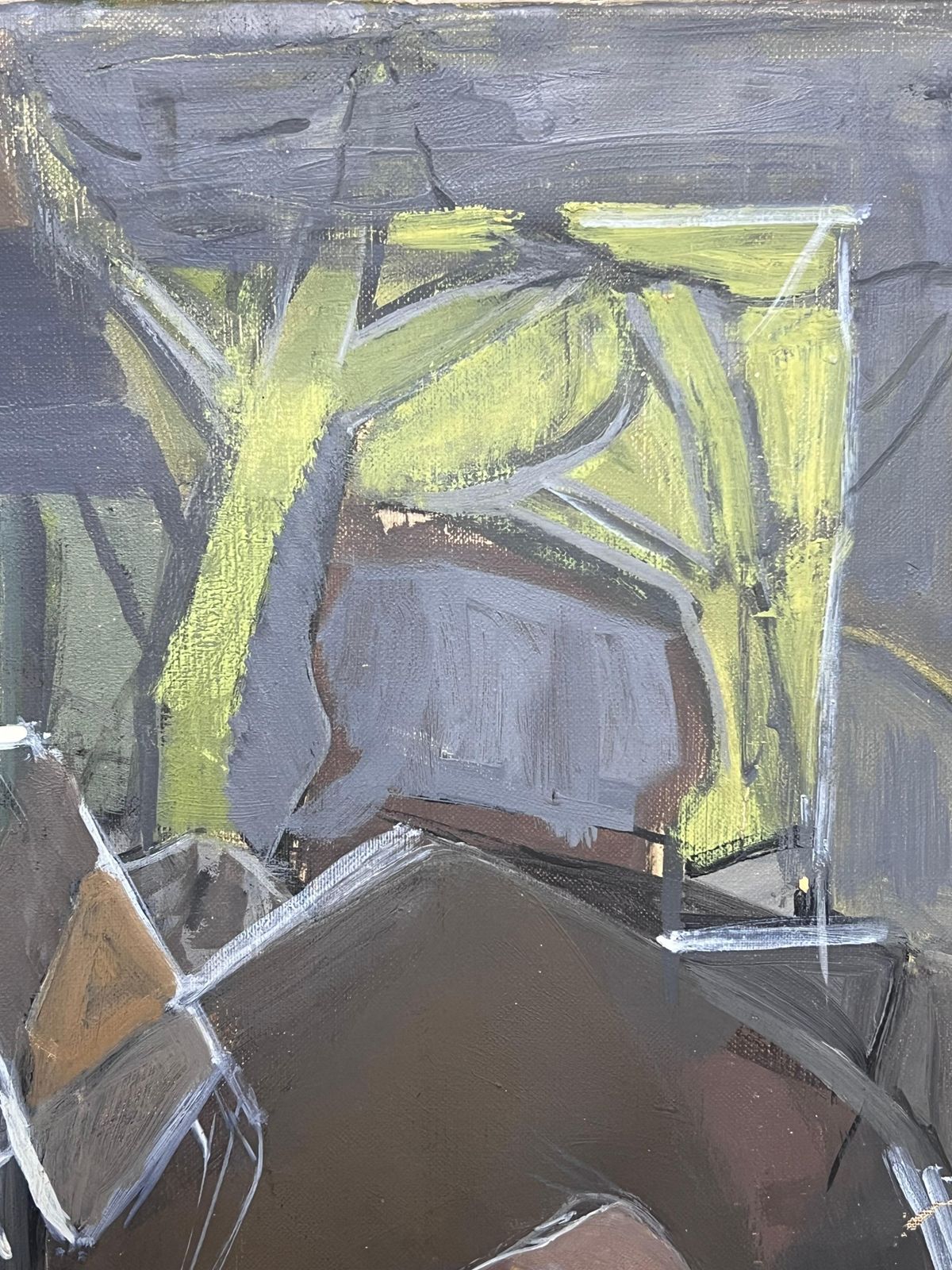 Laure Noetzin Azam (French 1929 2024)fine 20th Century French Cubist Oil Painting Figurative Modernist photo vinterior