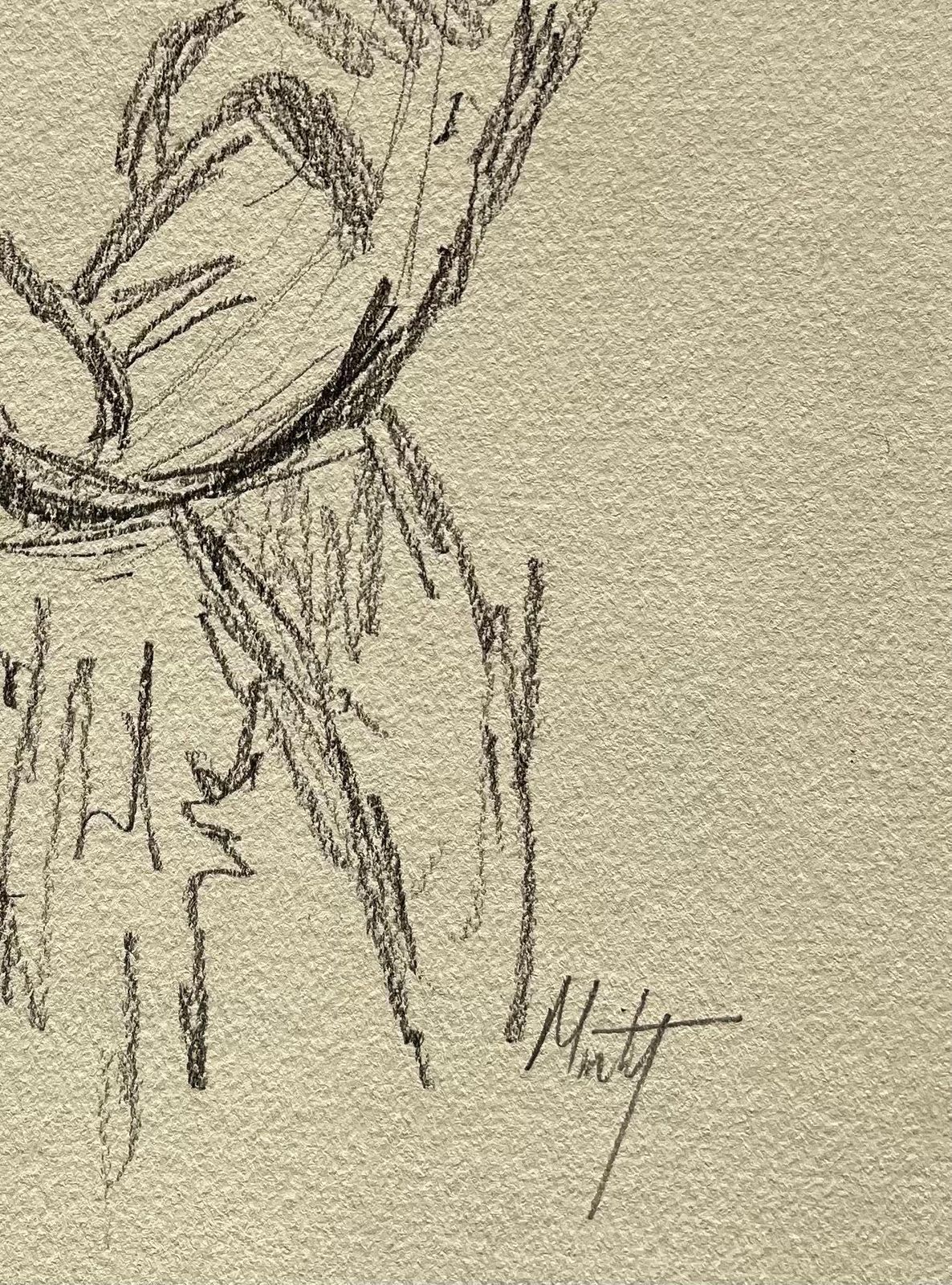 Minty Ramseydynamic Nude Female Figure Sketch In Pencil On Paper2025 photo 245.0