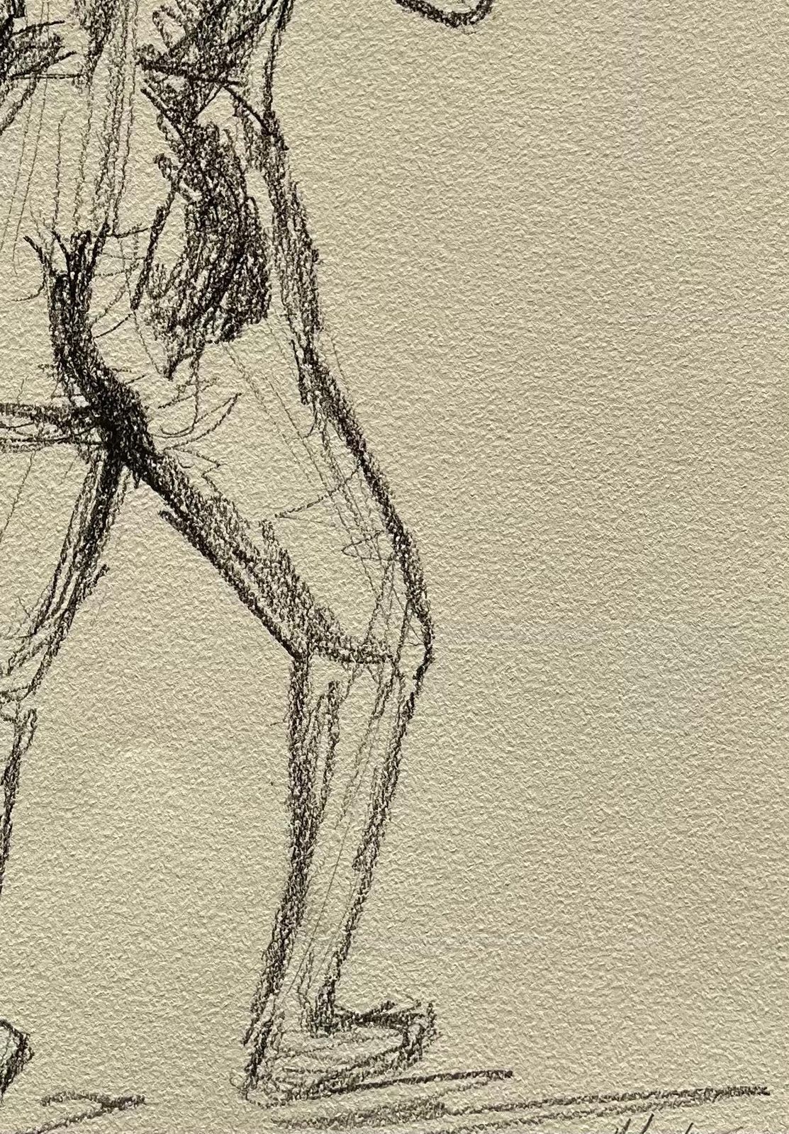 Minty Ramseystanding Back View Nude Female Figure Drawing Expressive Contemporary Study2025 photo Art