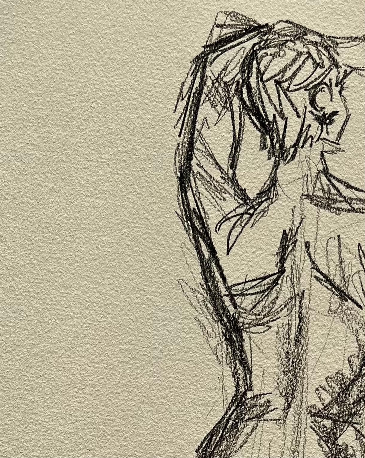 Minty Ramseystanding Back View Nude Female Figure Drawing Expressive Contemporary Study2025 photo 387.0