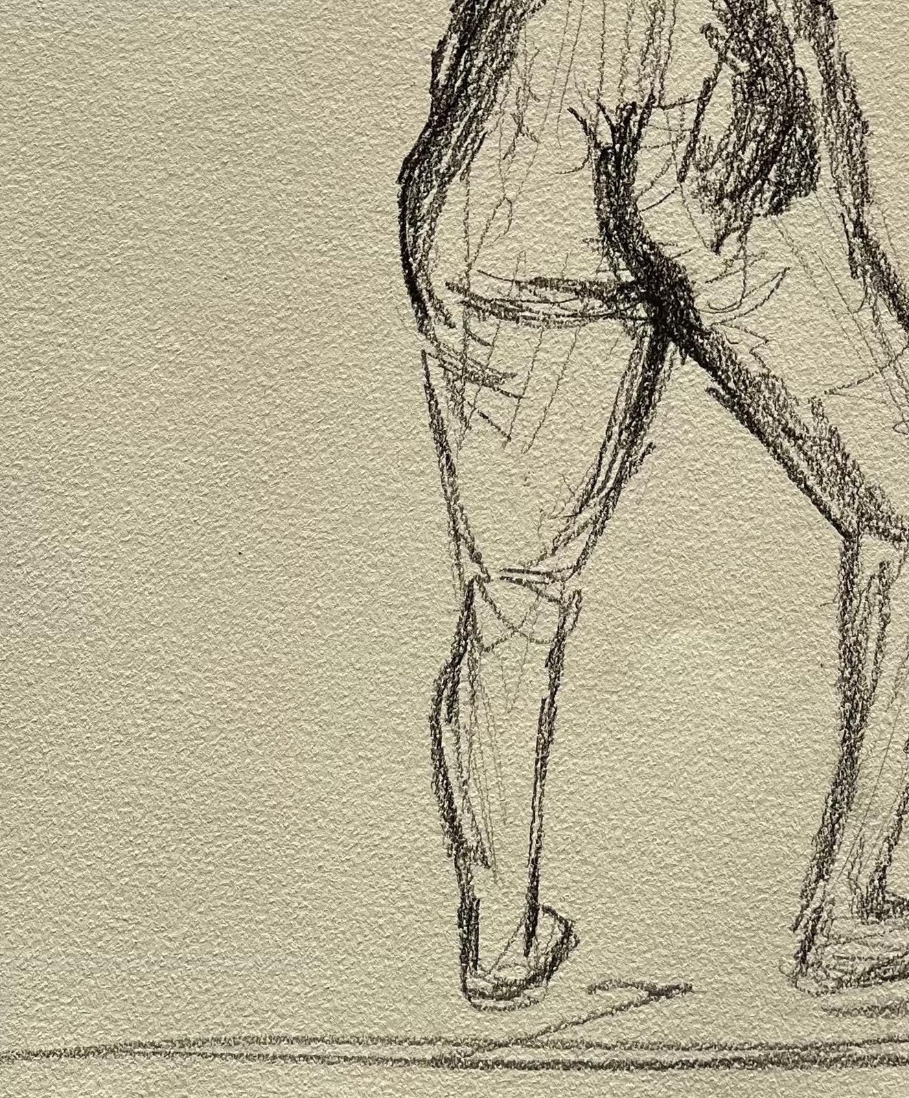 Minty Ramseystanding Back View Nude Female Figure Drawing Expressive Contemporary Study2025 photo vinterior