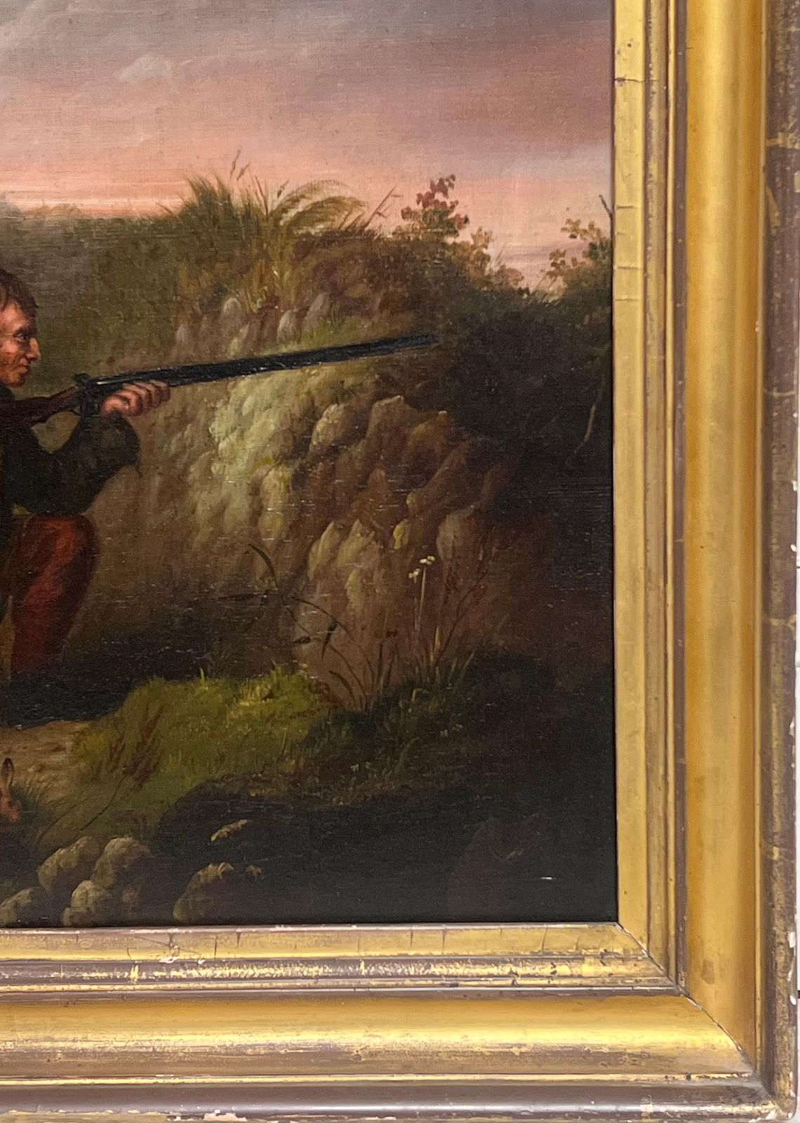 photo furniture Scottish 19th Centuryfine 1800's Scottish Sporting Art Oil Painting Gentleman Shooting With Gun & Dog