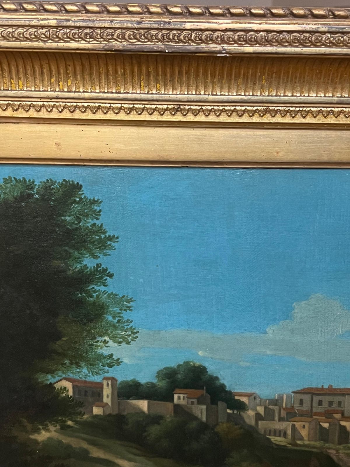 Fine 18th Century Italian Classical Huge Oil Painting Figures Animals Landscape photo vinterior