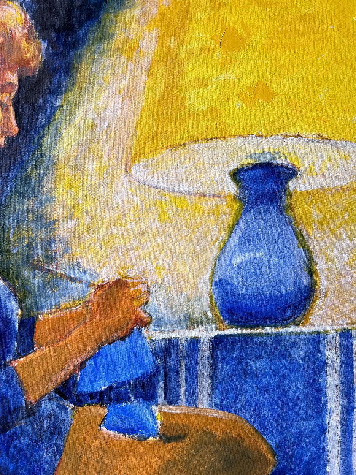 Pierre Neveuwoman Sewing Beside Warm Lamp In Softlit Calm Interior Scene French Oil Painting photo Art