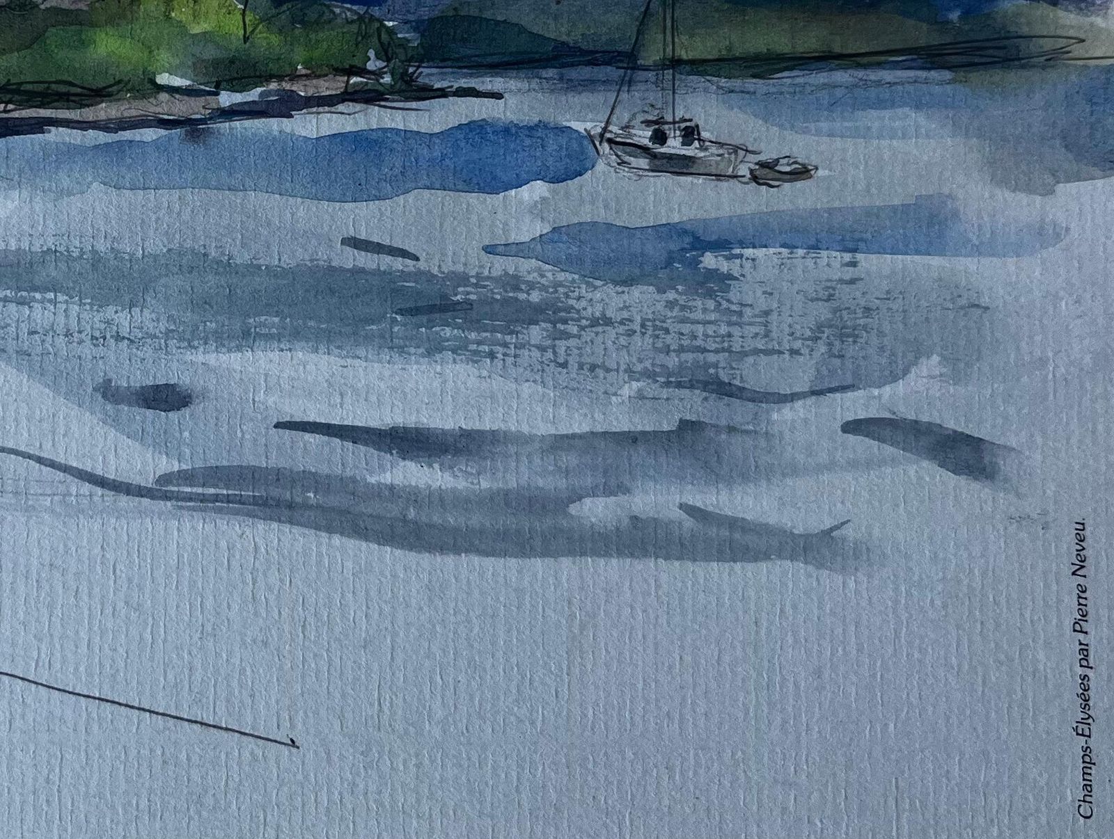 Pierre Neveuloch Lomond Scottish Highlands Landscape Watercolour By Pierre Neveu photo vinterior