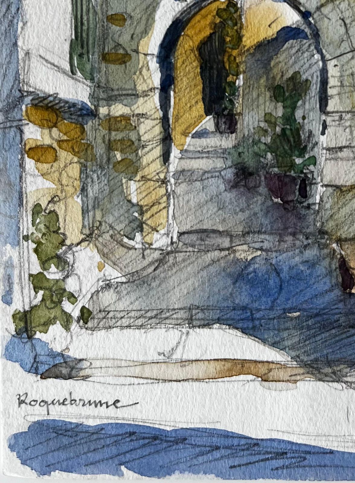 Pierre Neveuroquebrune Archway And Sunlit Passage French Riviera Architectural Study photo 504.0