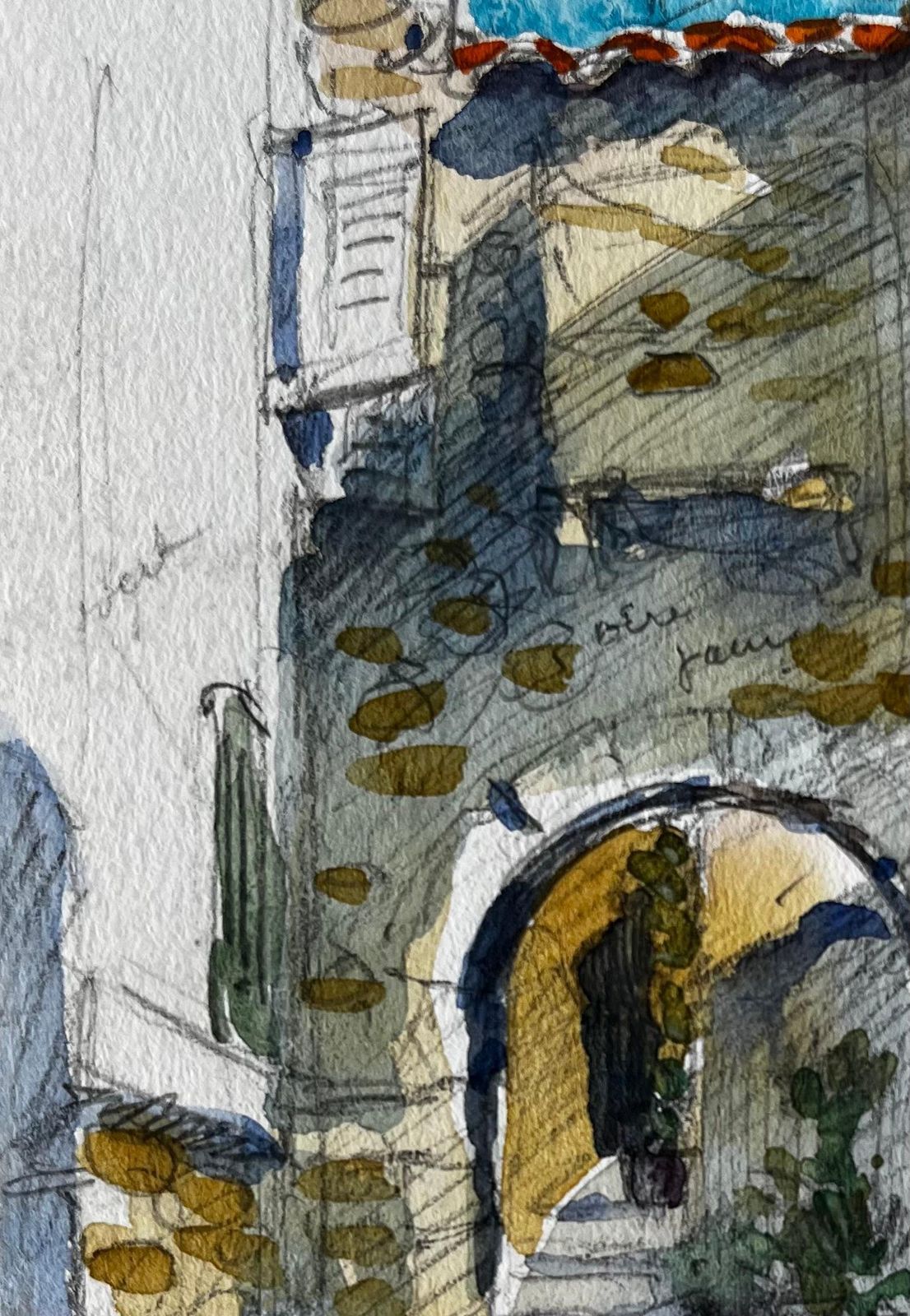 Pierre Neveuroquebrune Archway And Sunlit Passage French Riviera Architectural Study photo vinterior
