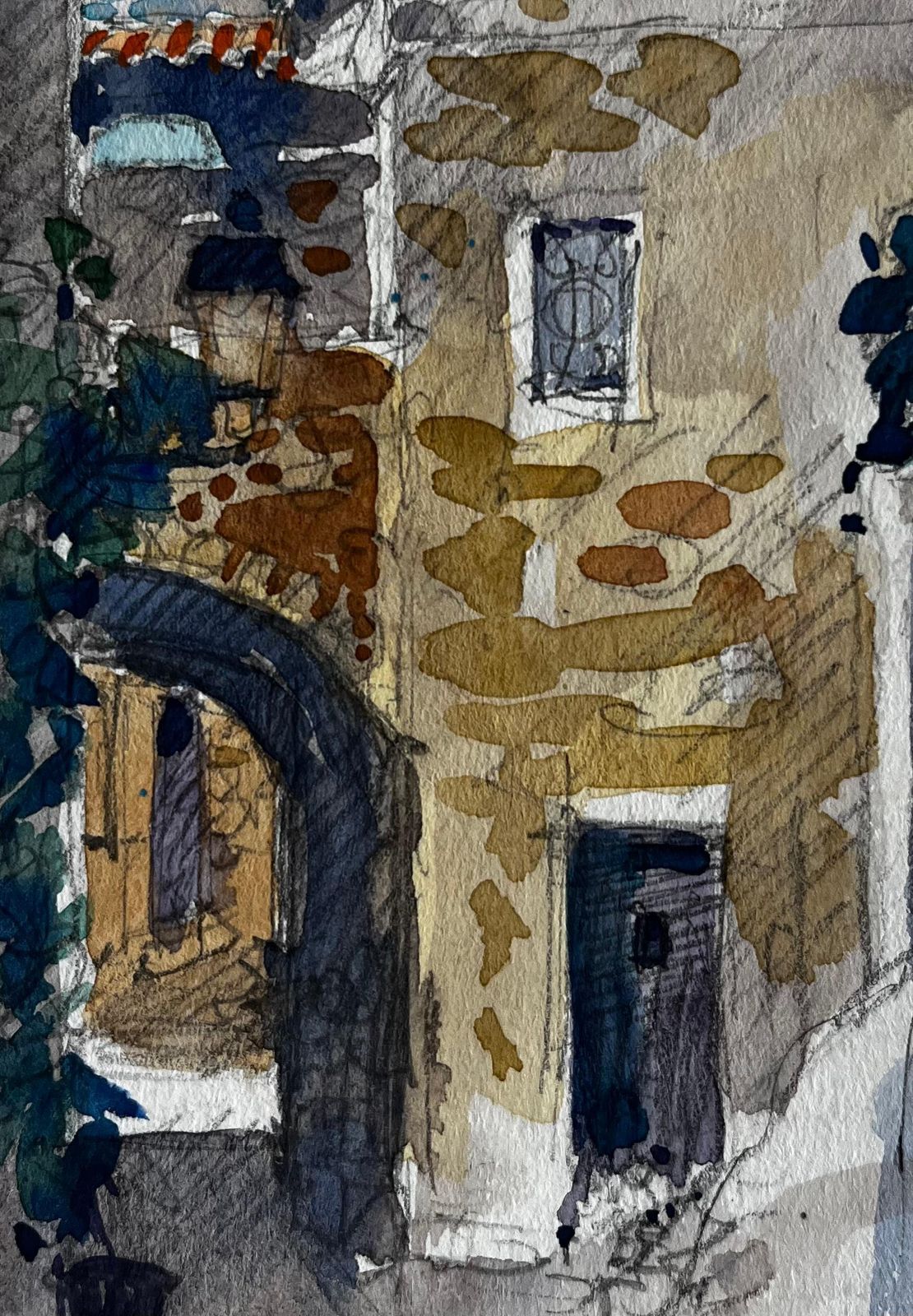 Pierre Neveuroquebrune Stone Archway And Sunlit Facade French Riviera Street Scene photo buy