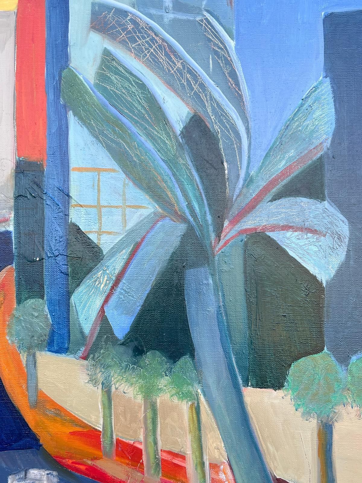 photo furniture Jacqueline Verdet (1931 2023)huge French Contemporary Modernist Abstract Oil Painting Urban Jungle