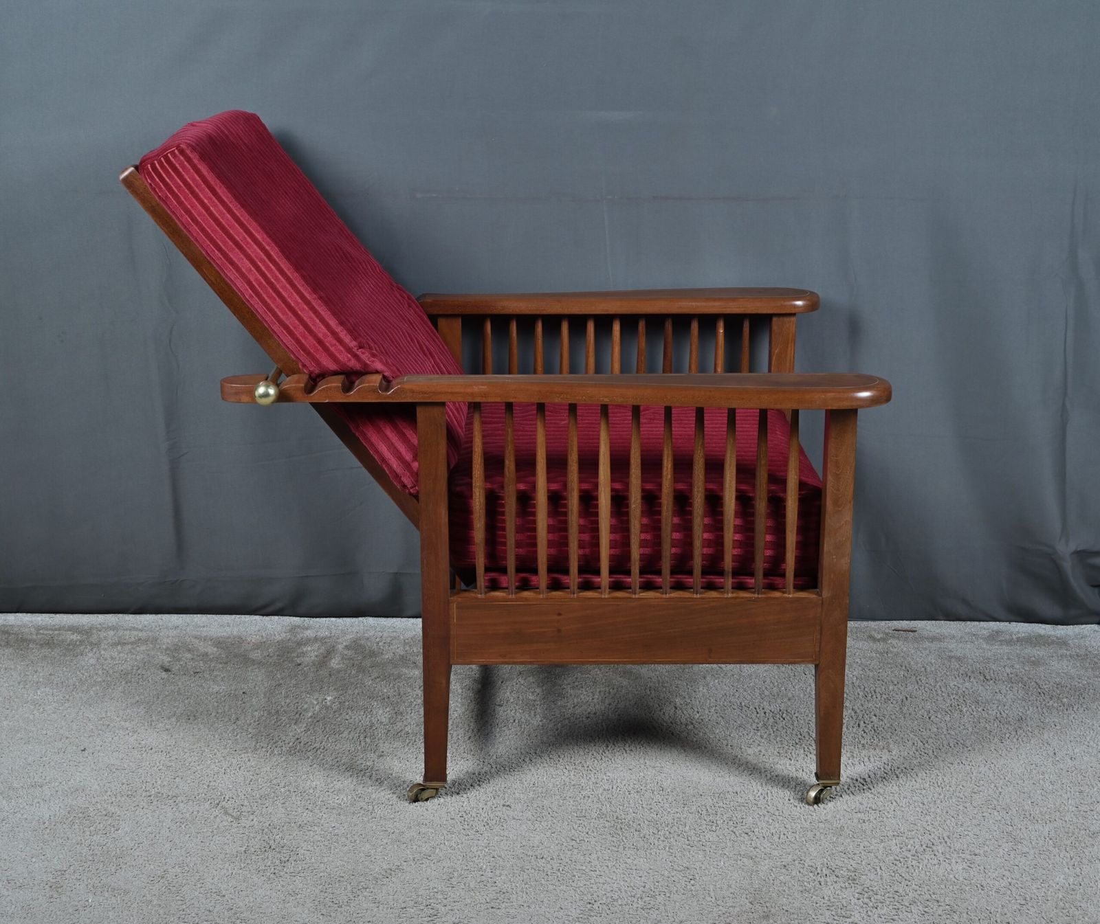 photo furniture Morris Armchair In Mahogany  Arts And Crafts Style  Early 20th Century