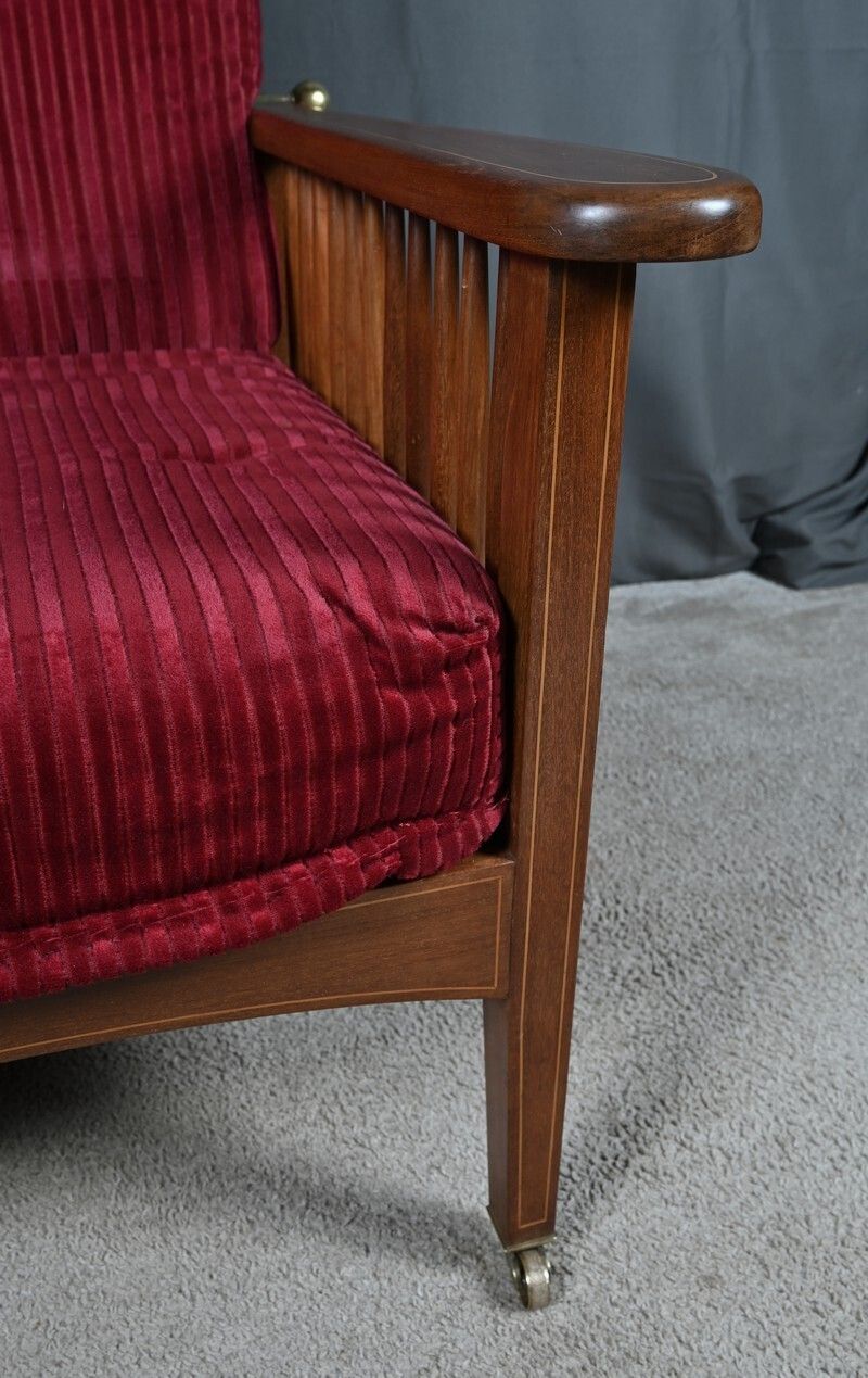 photo buy Morris Armchair In Mahogany  Arts And Crafts Style  Early 20th Century