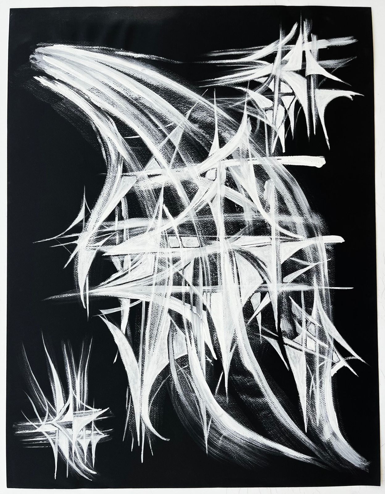 Serge Guerin (1916)mid Century French Black And White Geometric Abstract Composition photo furniture