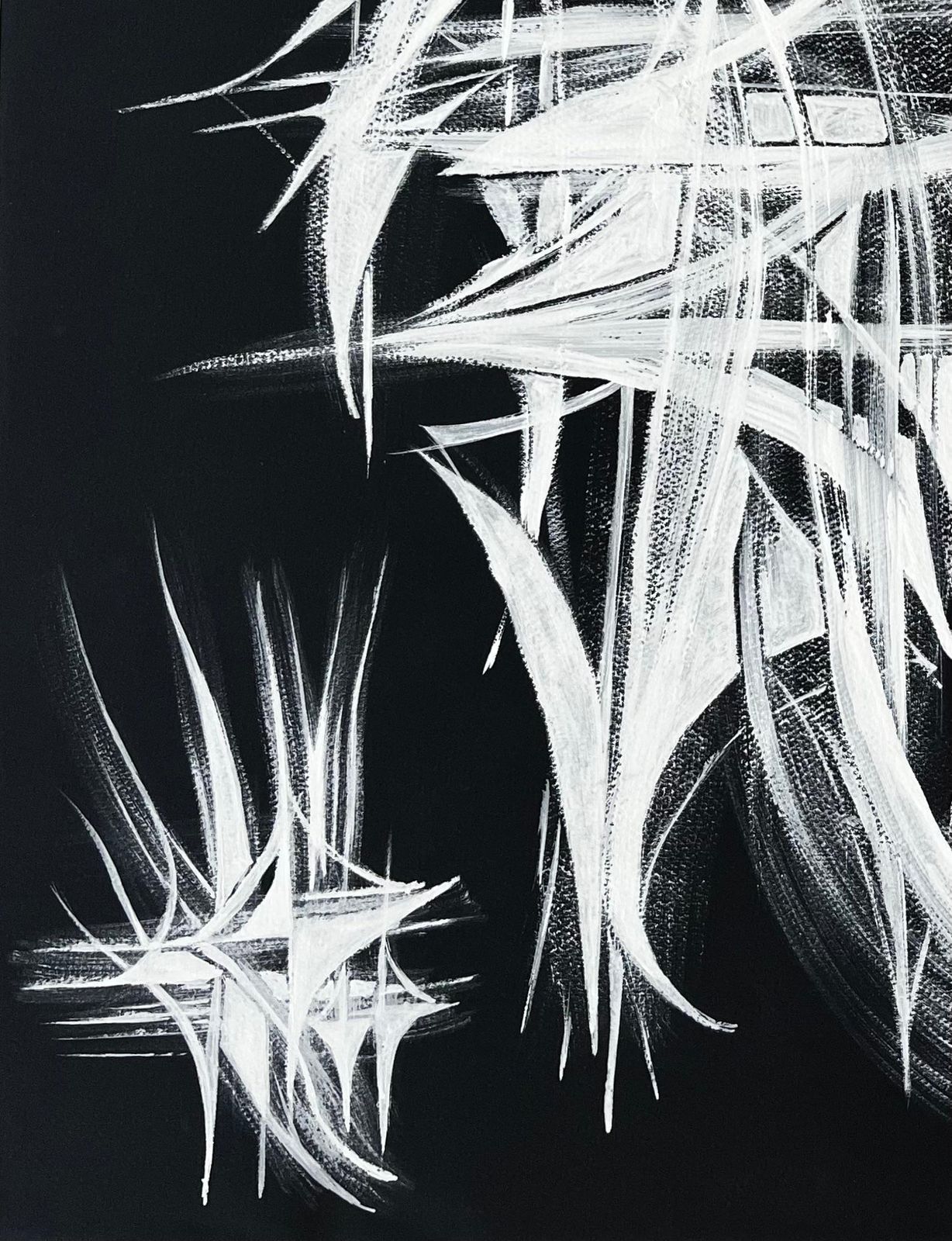 Serge Guerin (1916)mid Century French Black And White Geometric Abstract Composition photo 943.0