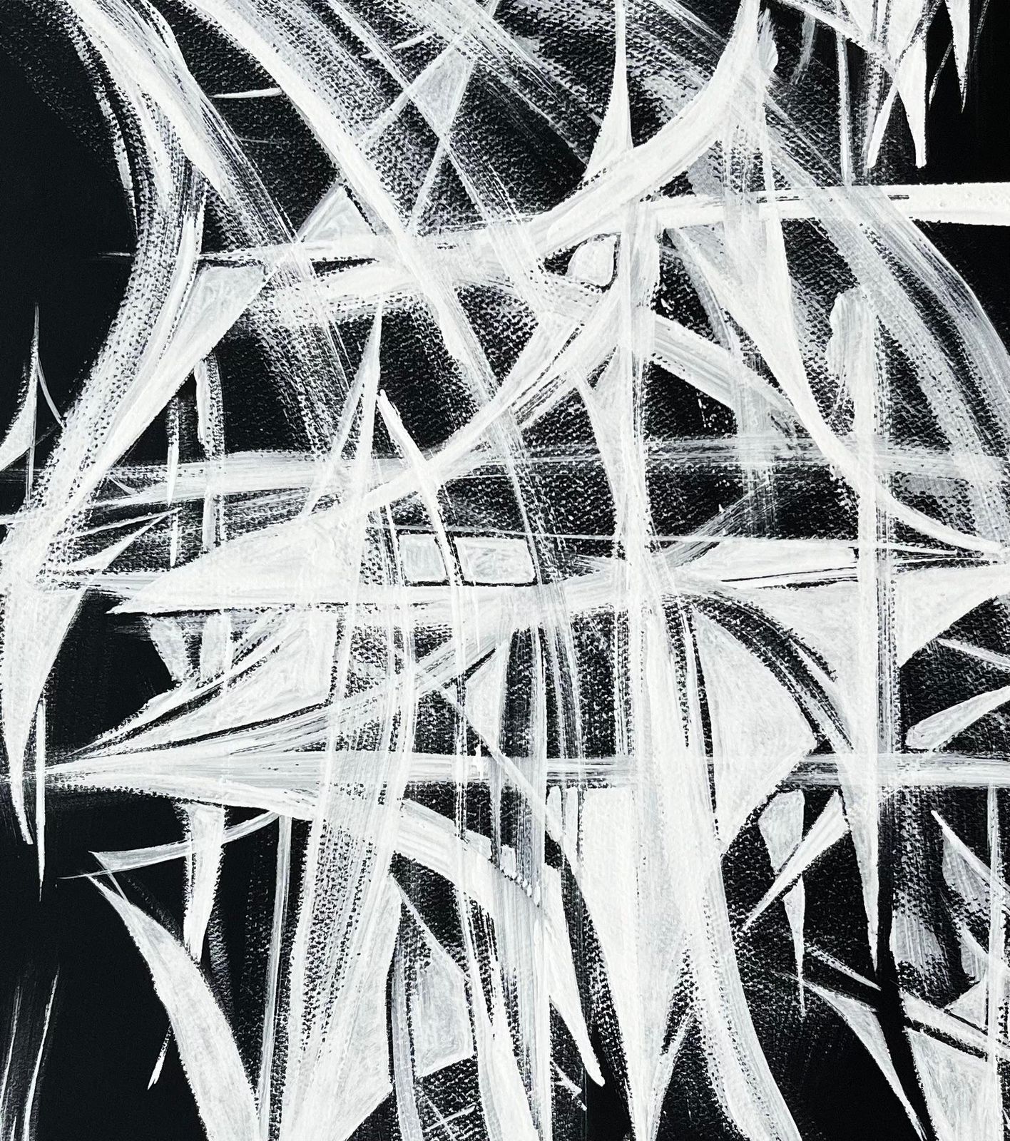 Serge Guerin (1916)mid Century French Black And White Geometric Abstract Composition photo buy