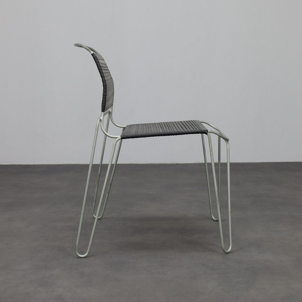 Pair Of “Rubber Band” Chairs By Tom Dixon, Uk, 2005 photo Furniture