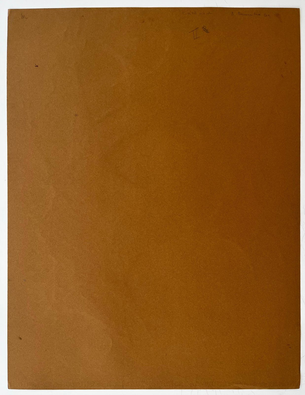 Serge Guerin (1916)interlocking Gouache Forms On Ochre Paper By Serge Guerin French B19161969 photo vintage