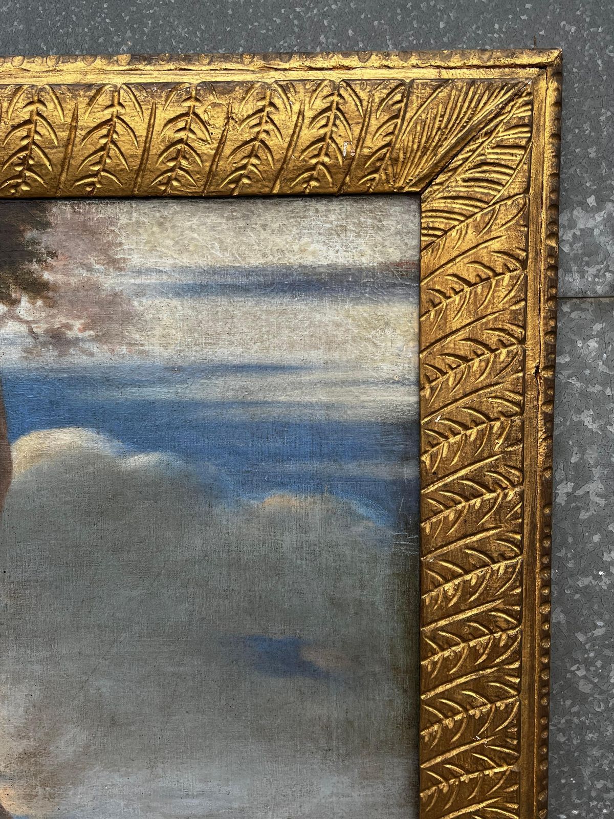 photo buy Florentine Schoolhuge 1700's Florentine Old Master Oil Painting Eros Triumph Over Pan Male Nudesc. 1700's