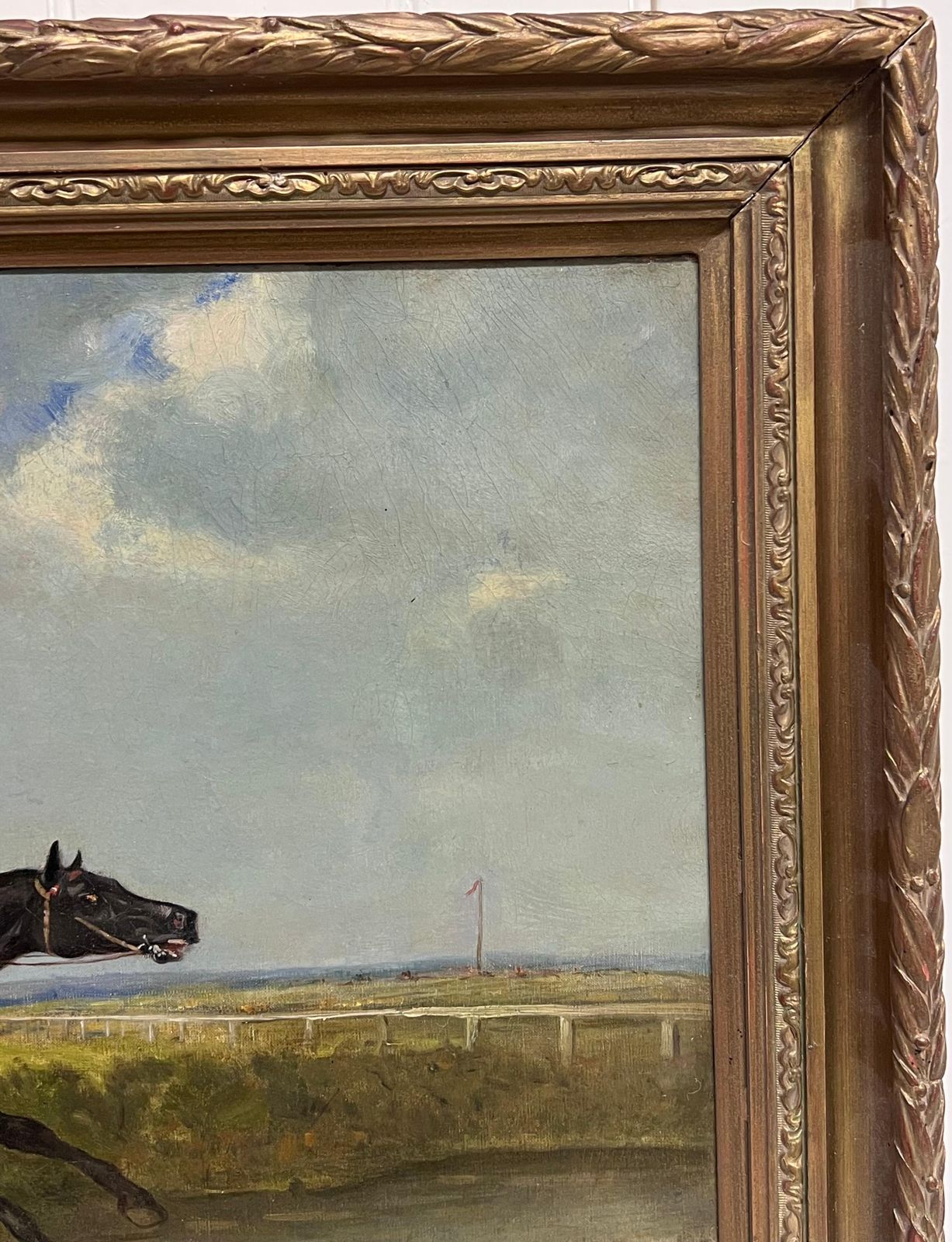 Francois Duyk (Belgian, 19th 20th Century)fine 19th Century Belgian Horse Racing Sporting Art Oil Painting Riders & Horses photo buy