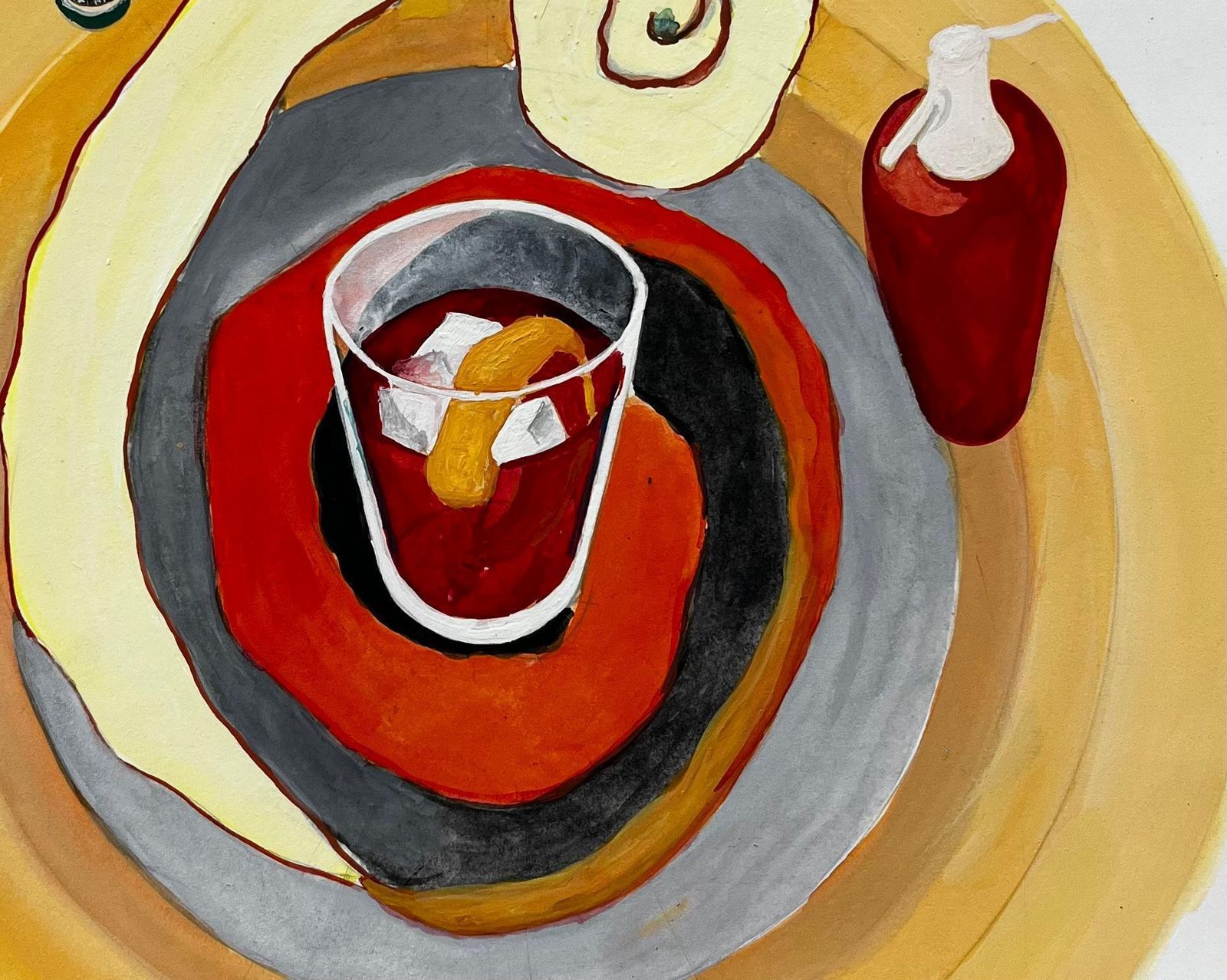 Guy Nicod Vintage French Advertising Poster Design Martini And Rossi Bitter Cocktail photo 693.0