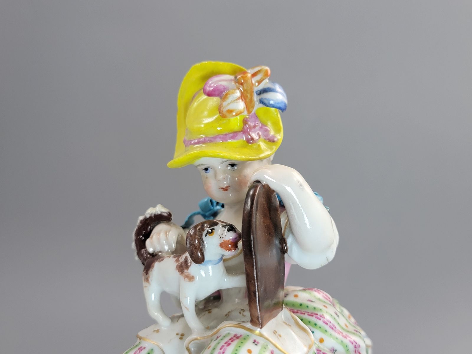Antique Meissen Porcelain Figures, Pastoral Pair With Dogs, C.1785 photo buy