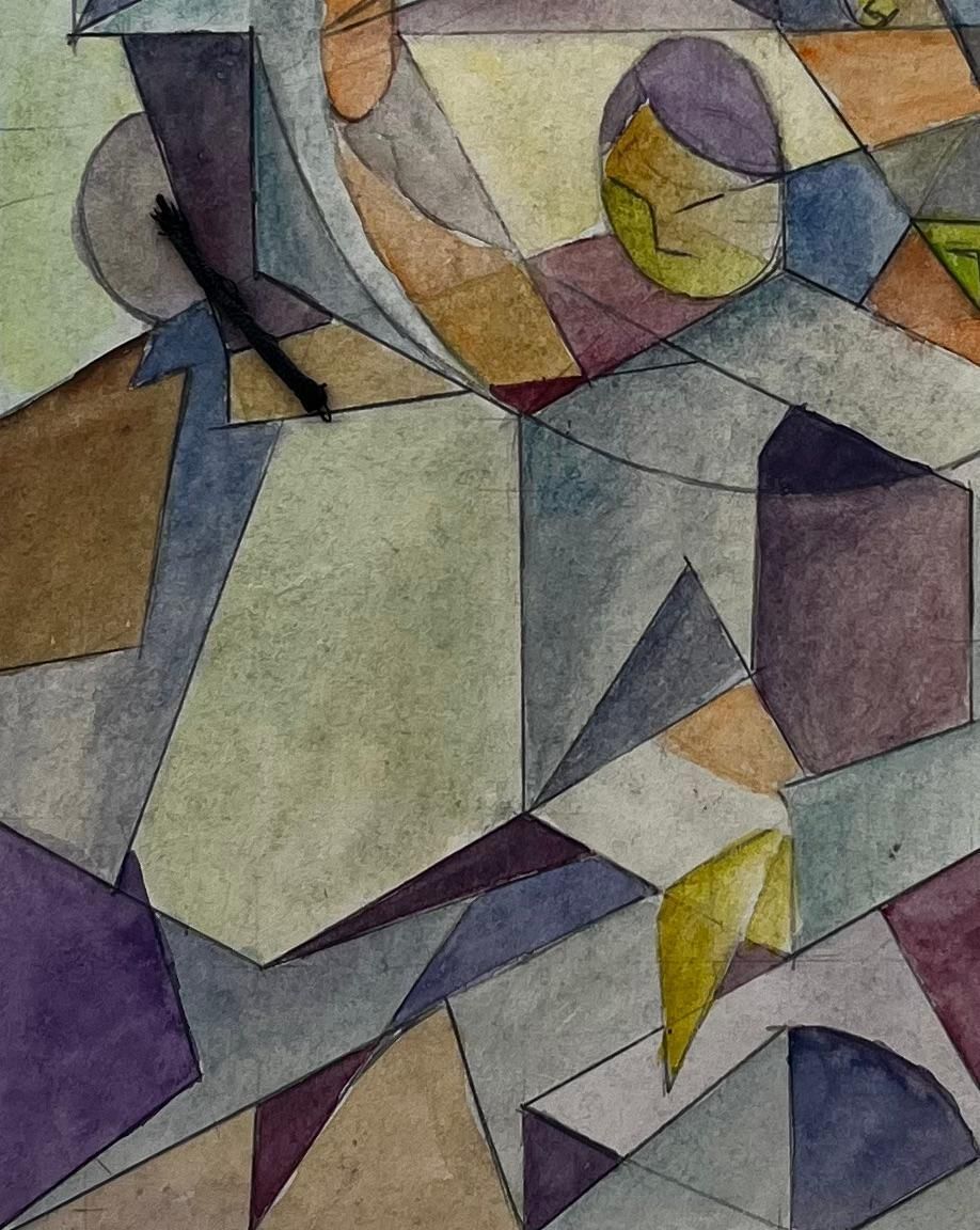 Guy Nicodcubist French Abstract Geometric Composition With Spheres Figures photo vinterior