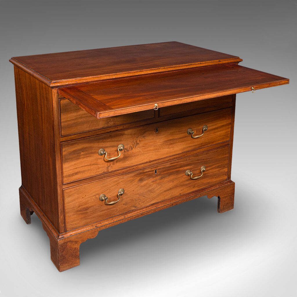 Antique Bachelor's Chest Of Drawers English Master Bedroom Tallboy Georgian photo furniture