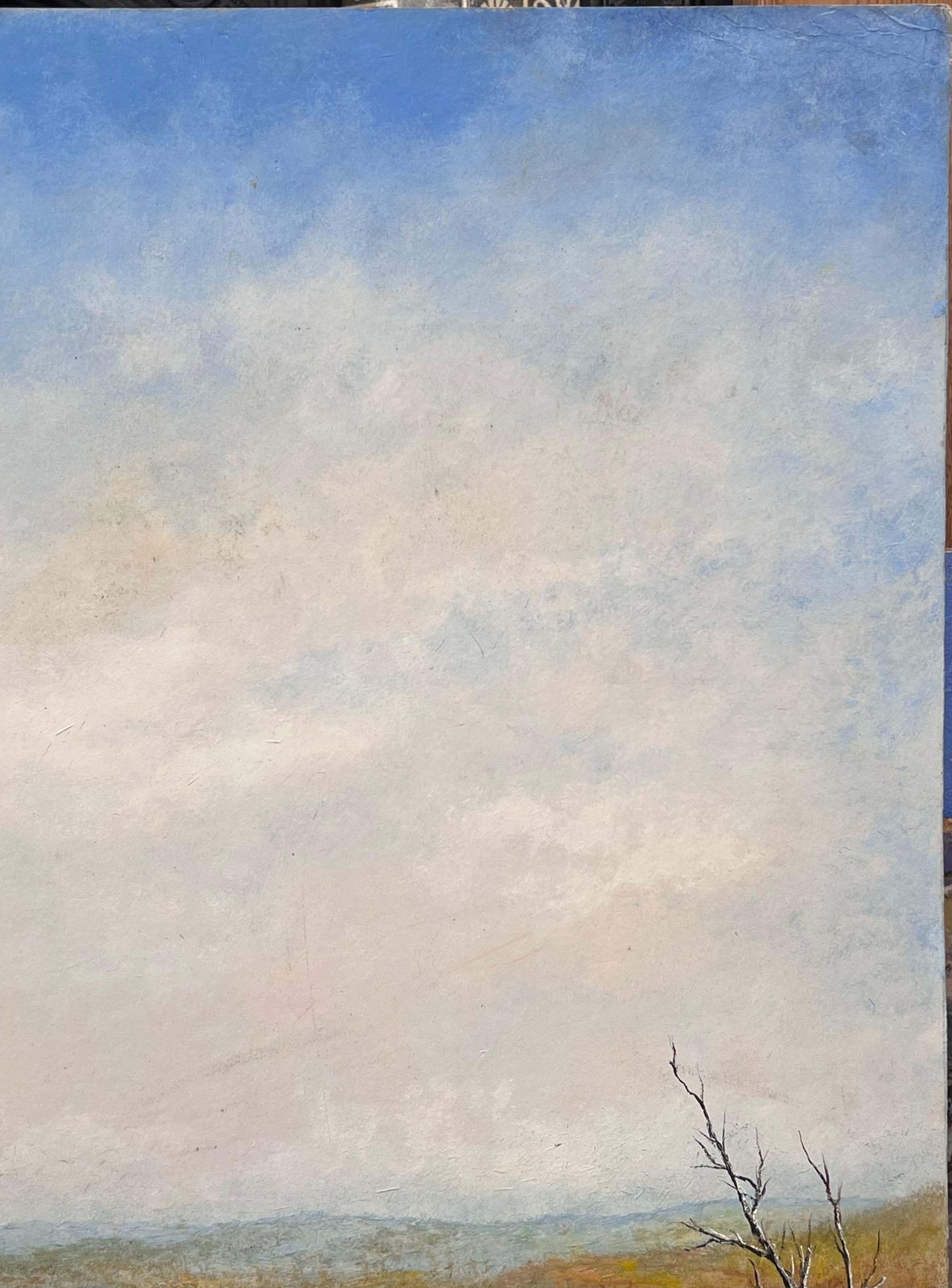 Jean Fourieorange Hill Valleys Under Blue Cloudy Skies Oil Landscape Painting photo 387.0