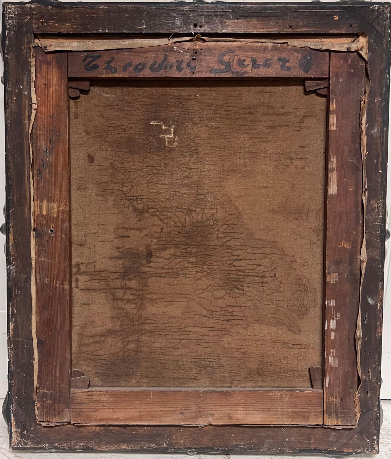 photo furniture French School Fine 19th Century French Dog Oil Painting Portrait Of A Pug In Wooded Landscape