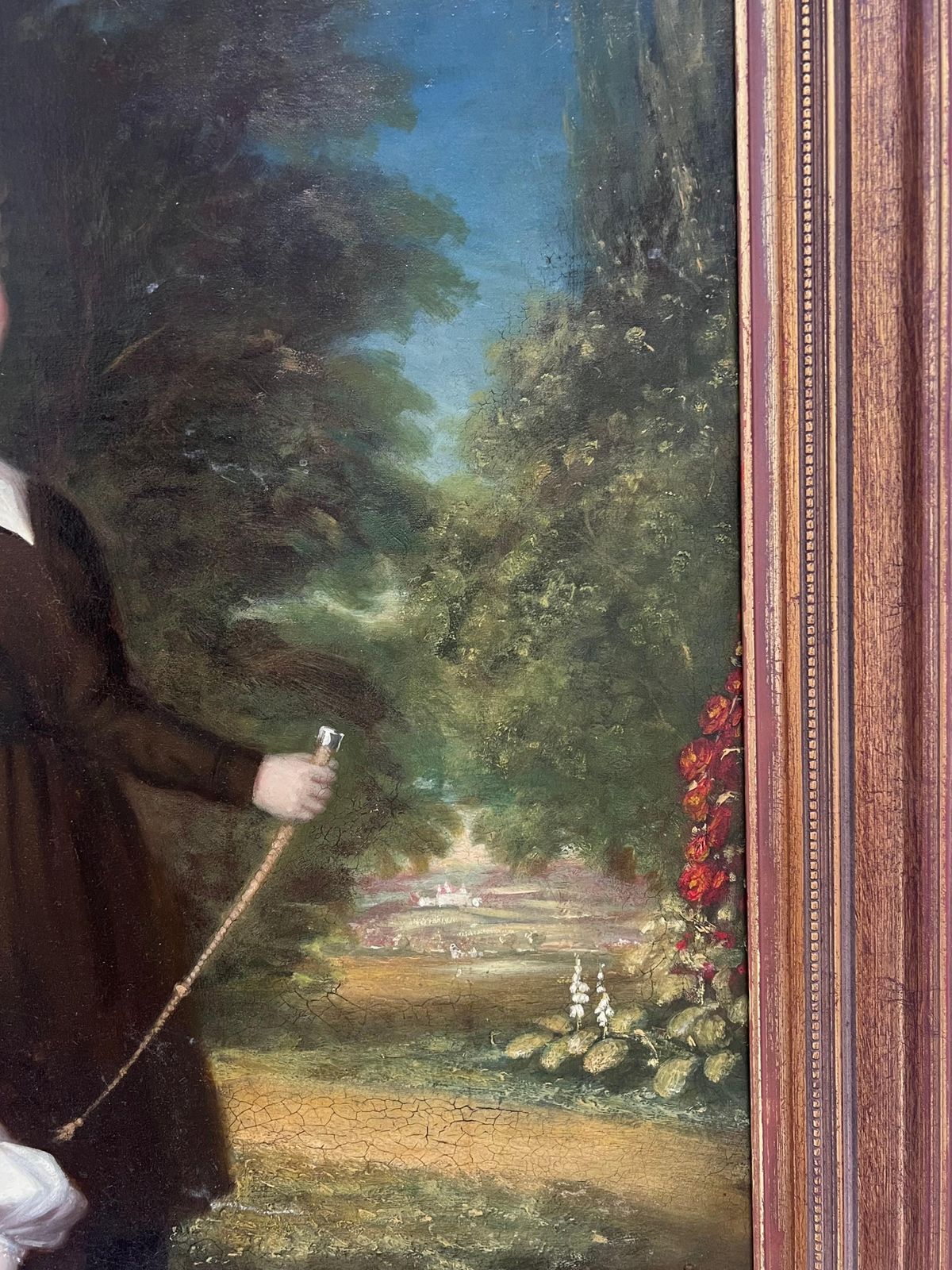 Huge 1800's British Oil Painting Family Portrait Dorset Country House Children photo 7938.0