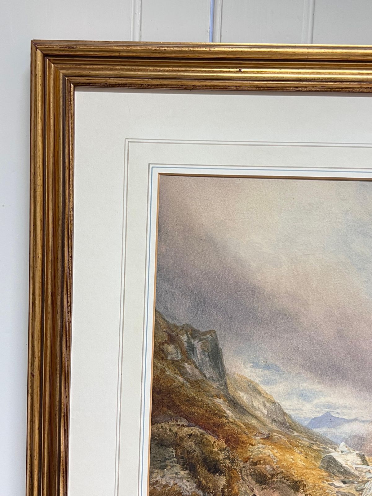 Edward Matthewshuge 19th Century Scottish Watercolor Painting Loch Ness Scotland Highland View1887 photo 1298.0