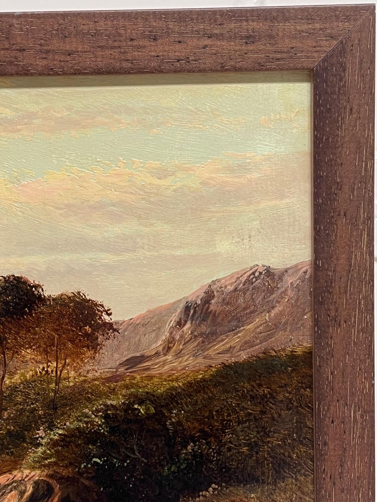 Charles Lesliefine Victorian Scottish Highlands Panoramic Loch Landscape With Figures Signed1883 photo for sale