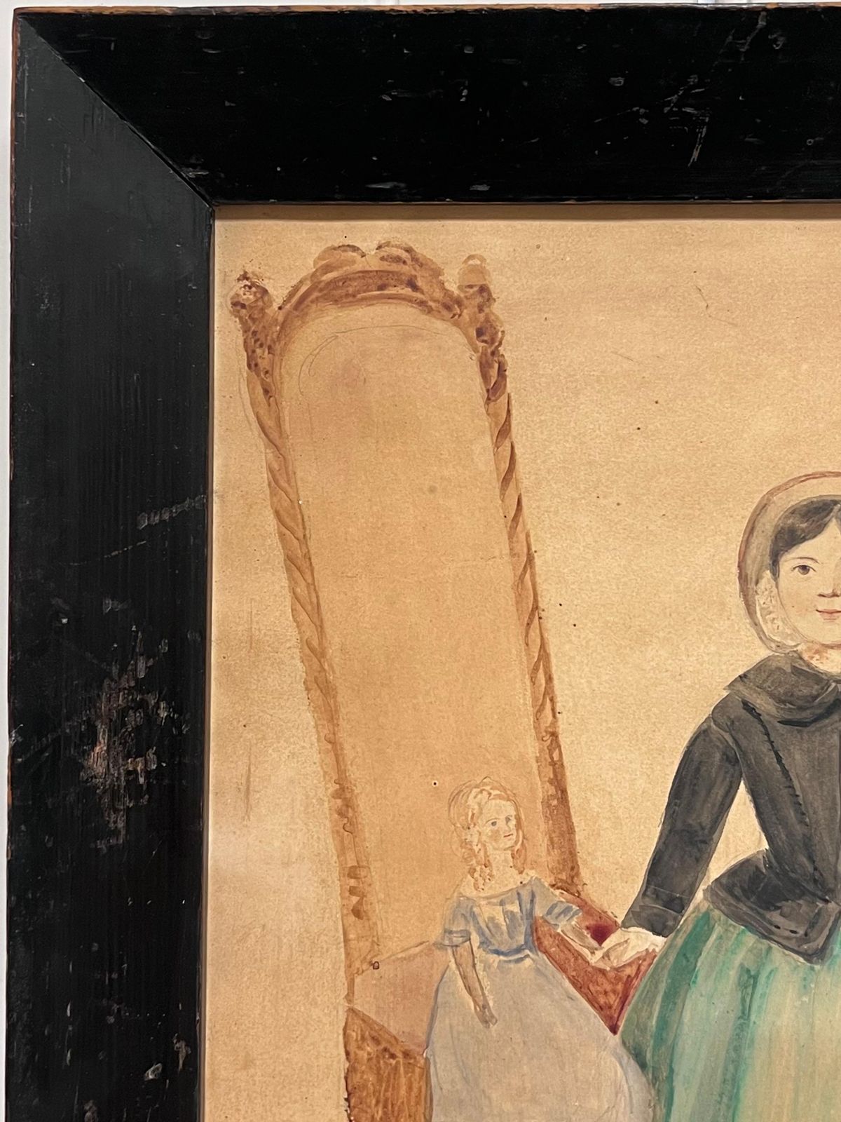 19th Century English Schoolportrait Of Lydia Clifton, Aged 5 Years, 6 Months Dated January 31st 18411841 photo vinterior