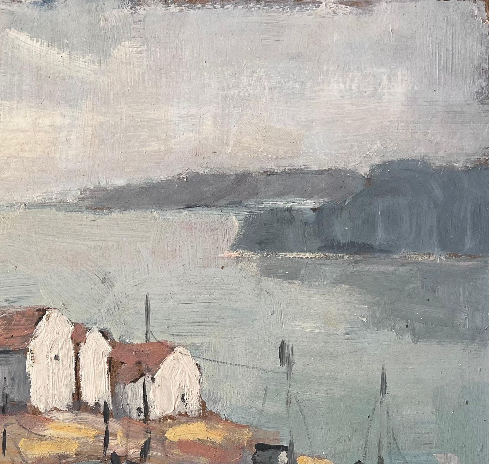 Fanch Lelfrench Fishing Village At Camaret Brittany With Boats And Coastal Huts1990 photo Art
