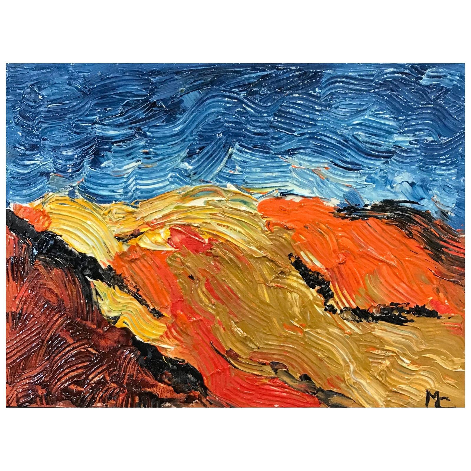 Unknownbright & Colorful French Impressionist Oil Painting, Vibrant Color Landscape2000