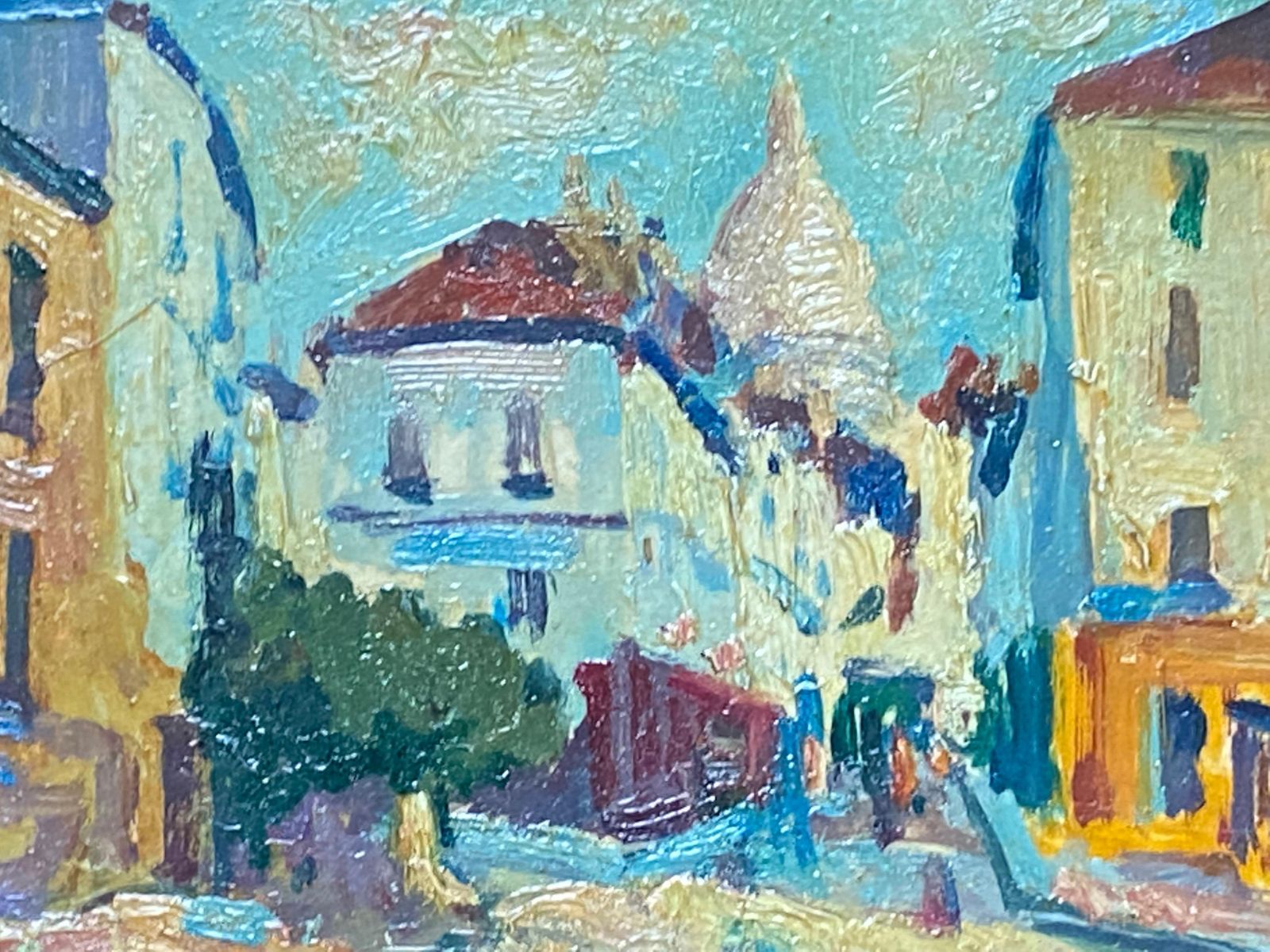 Unknownmaurice Mazeilie, French Impressionist Signed Oil, Montmartre Paris Sacre Co20th Century photo for sale