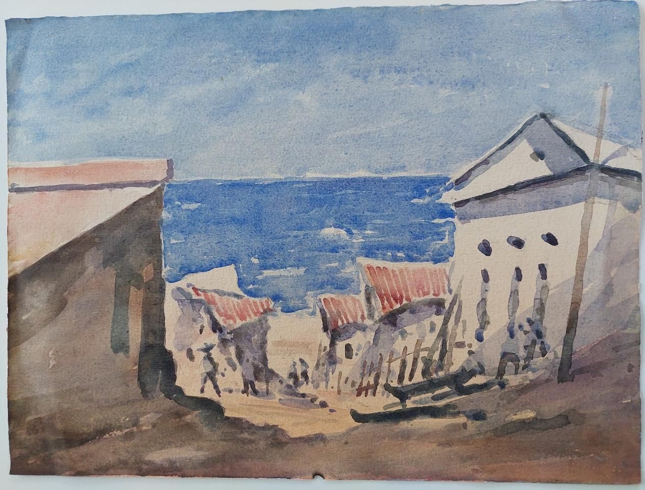 photo furniture Unknownfrench Modernist Cubist Painting Path To The Beach20th Century