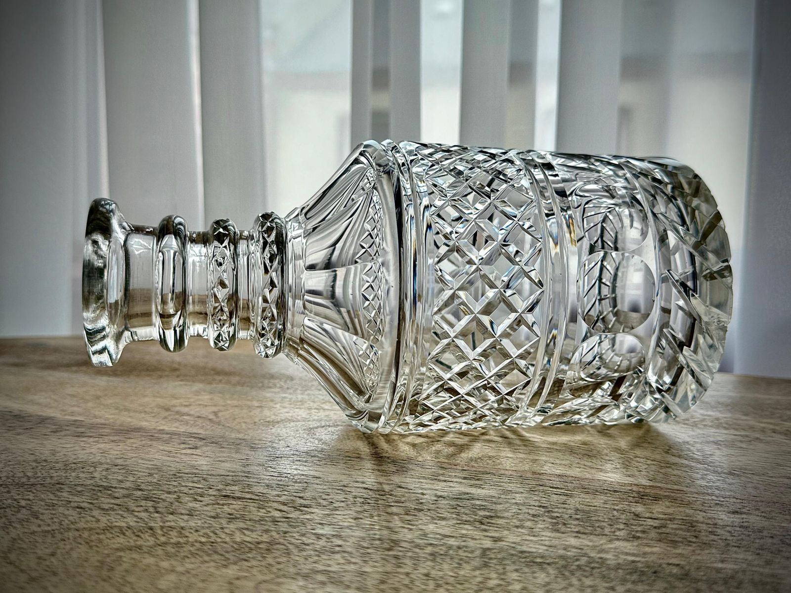 William IV Anglo Irish Cut Glass Decanter, Hand Cut With Mushroom Stopper, C.1835 photo buy