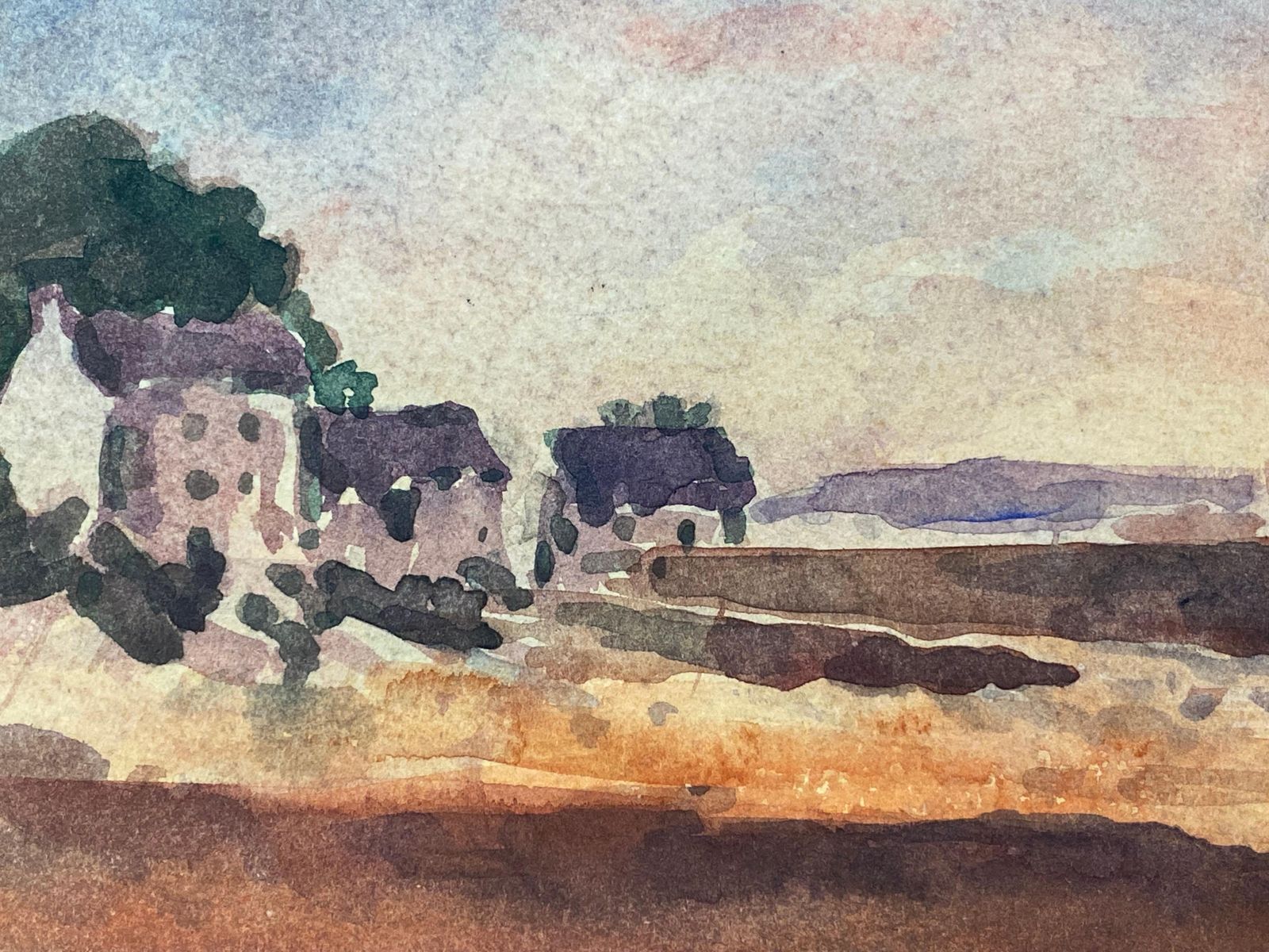 Unknownmaurice Mazeilie, French Impressionist Watercolour   Beach Landscape20th Century photo Art