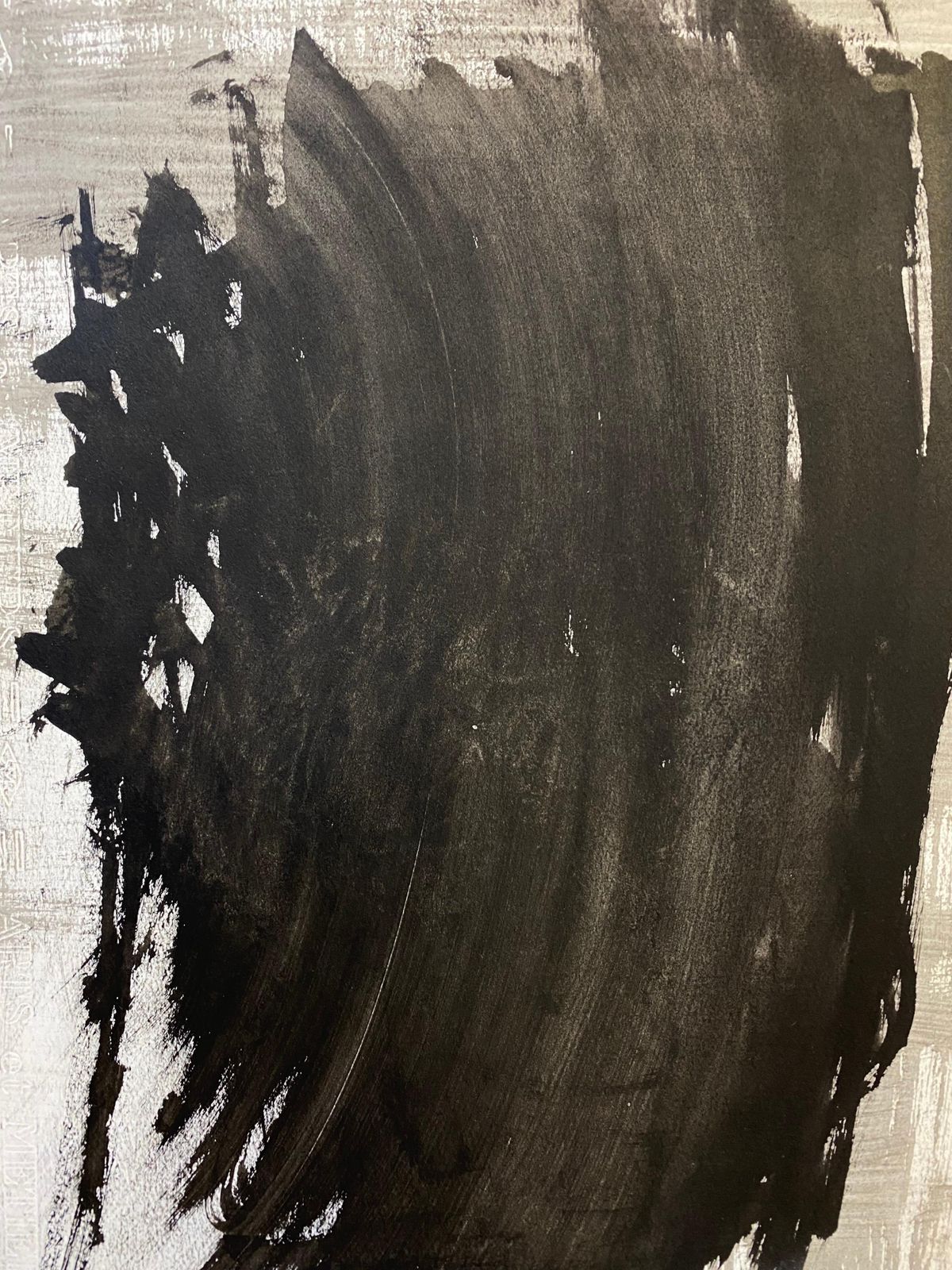 Unknownset Of 4, Original 1970's French Abstract Black & White Paintingscirca 1970s photo furniture