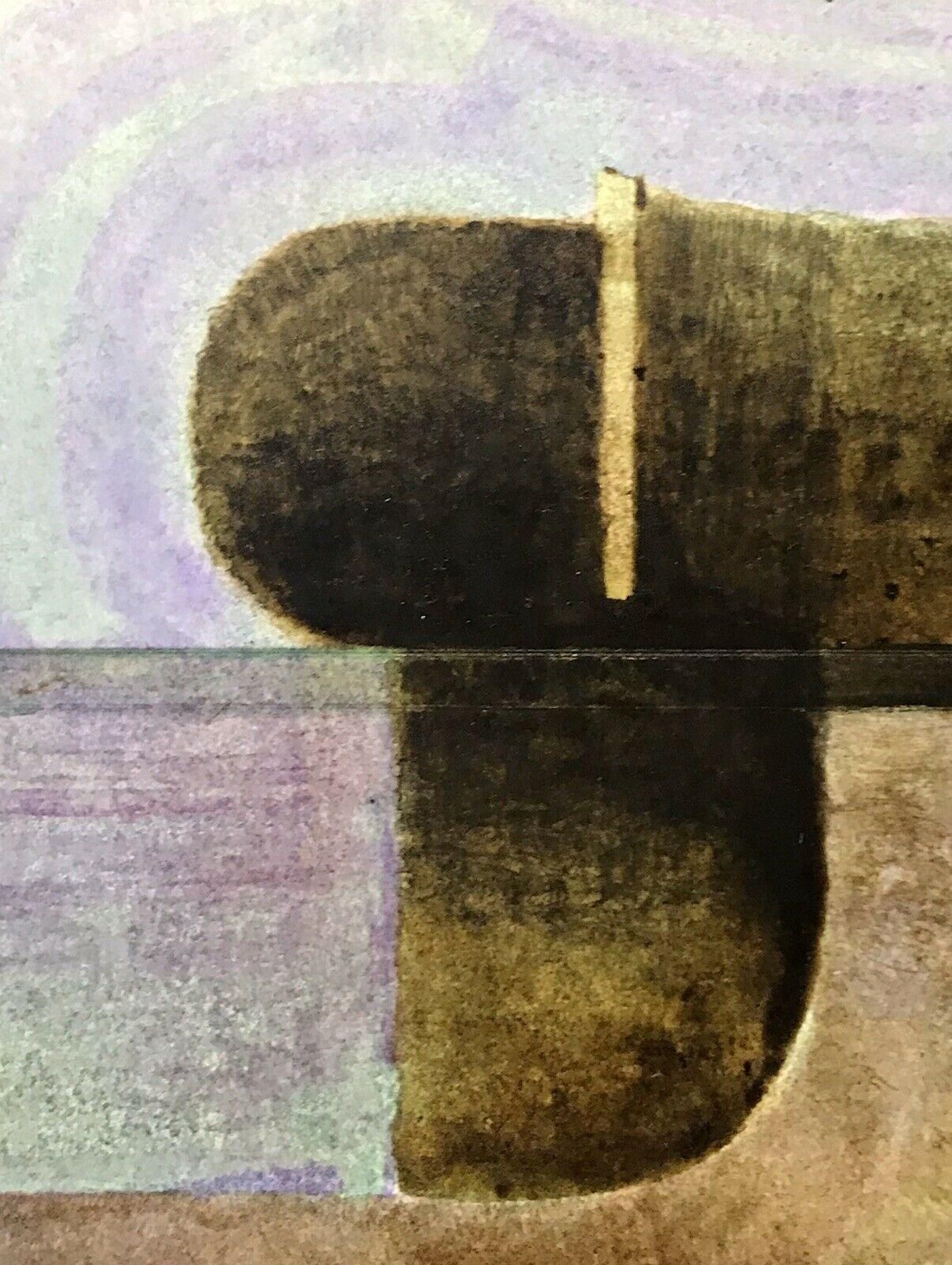 Unknownarlette Martin Superb French Geometriarlette Martc Abstract Painting photo for sale