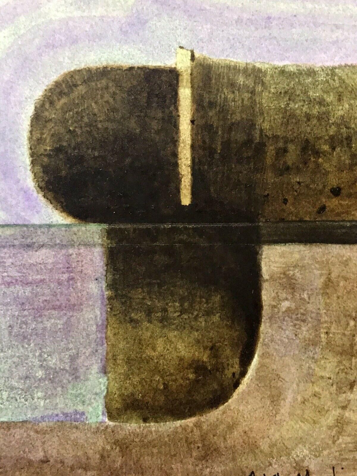 Unknownarlette Martin Superb French Geometriarlette Martc Abstract Painting photo 377.0