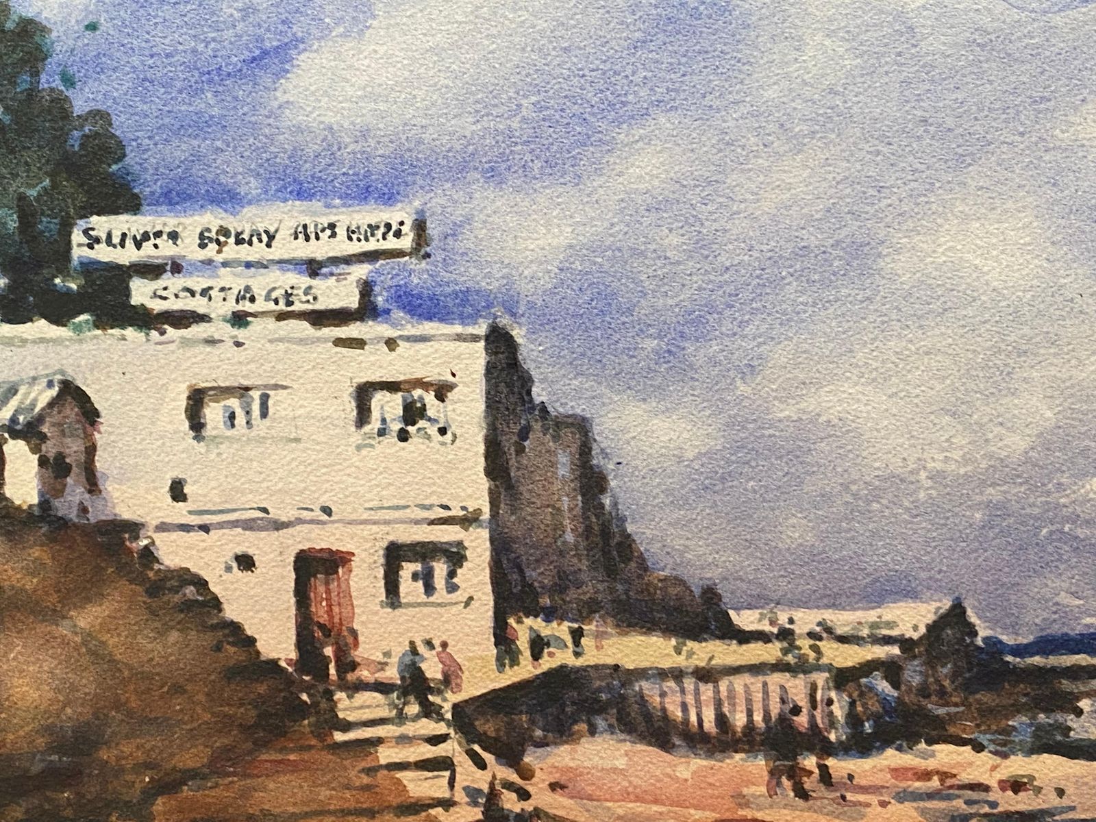 Unknownmaurice Mazeilie  French Impressionist Signed Watercolour   Ocean Beach20th Century photo Art