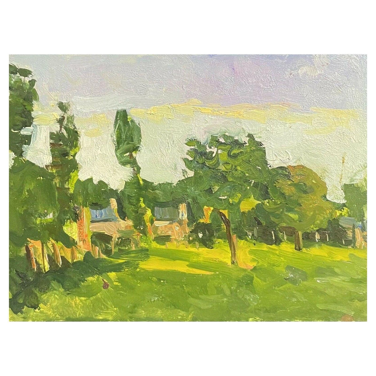 Unknownmaurice Mazeilie, French Impressionist Oil, Hazy Summer Green Meadow Pastures20th Century