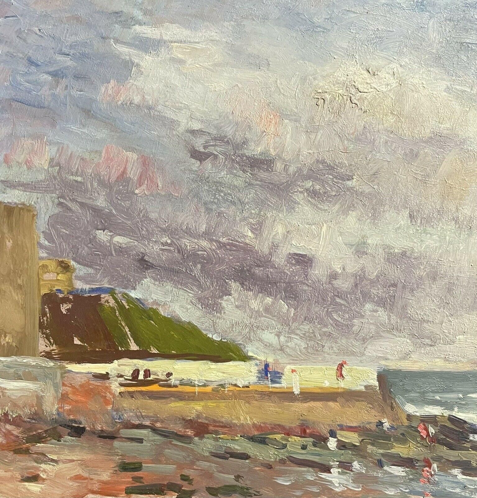 Unknownmaurice Mazeilie, French Impressionist Oil Ocean Beach Coastal View20th Century photo furniture