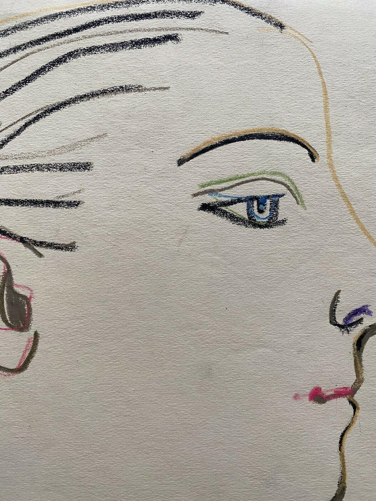 Unknowncarlos Carnero, Original 1950's Head Portrait Of Young Ladymid 20th Century photo for sale