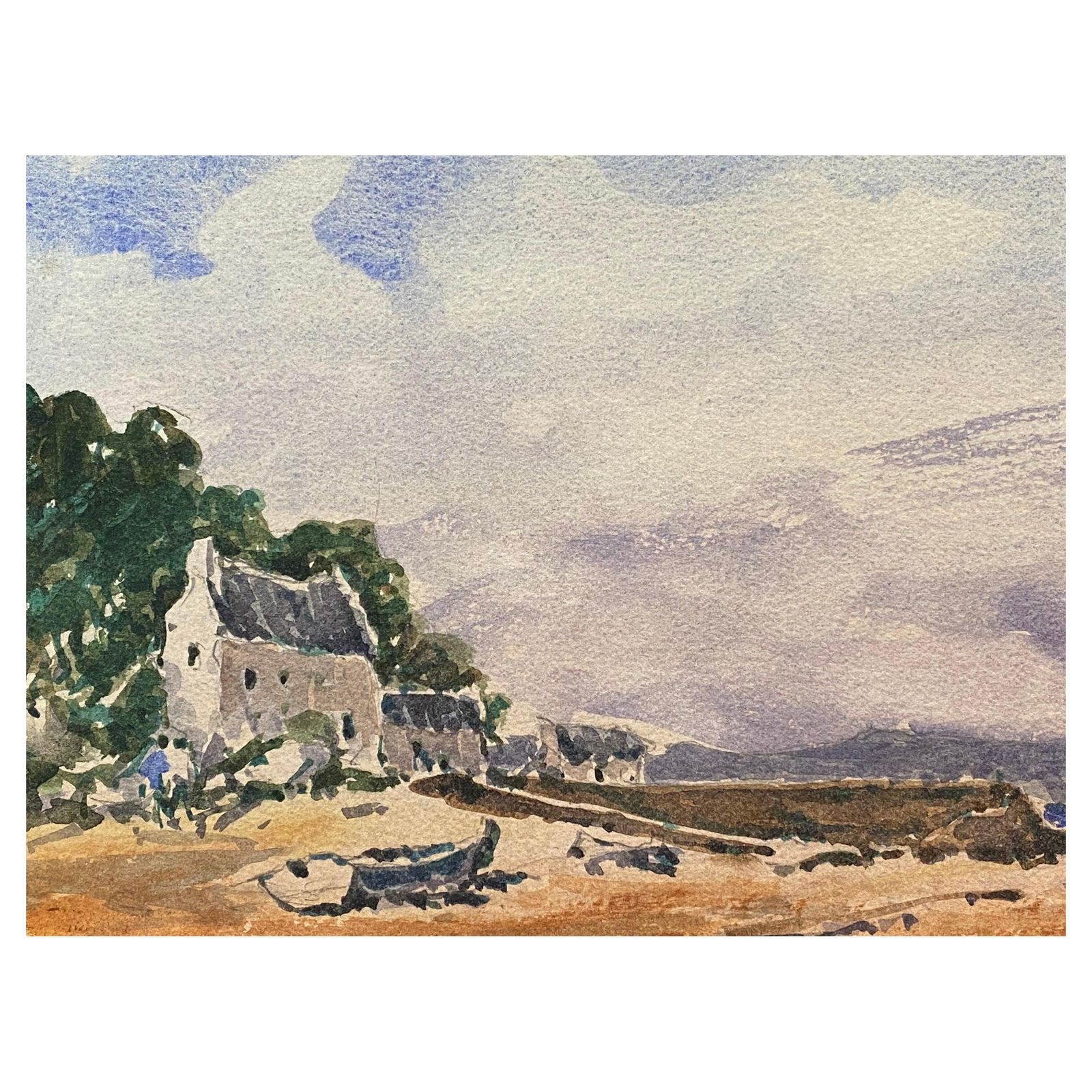Unknownmaurice Mazeilie, French Impressionist Watercolour, Beach Landscape20th Century