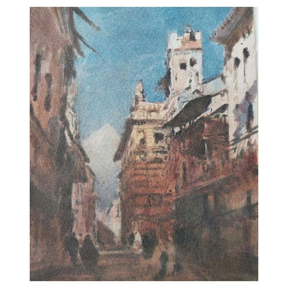 Maurice Mazeiliefrench Modernist Cubist Painting Summer Street In Shade21st Century